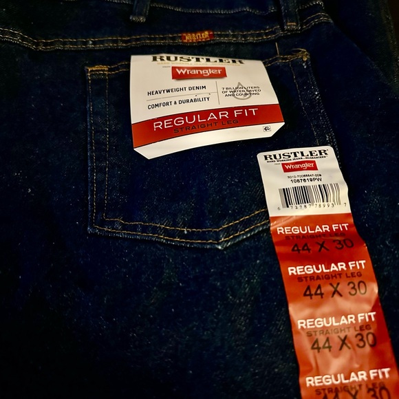 Wrangler Rustler Dark Blue Jeans - NWT - Picture 9 of 9